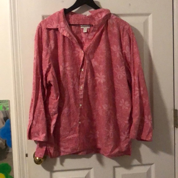 Pink button down